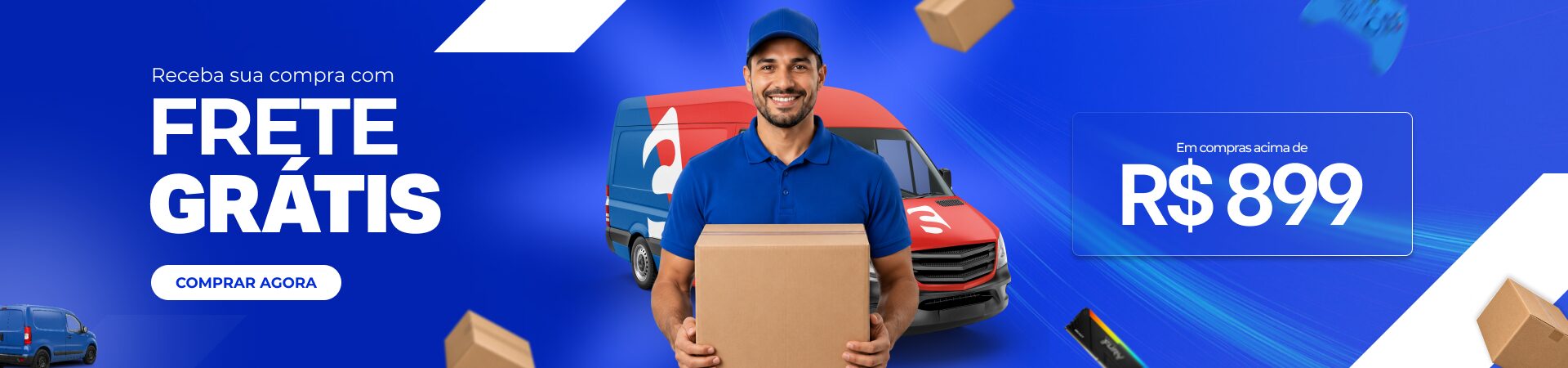 Frete grátis nas compras acima de R$ 899.